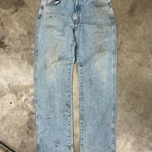 Wrangler Light Wash Straight Jeans